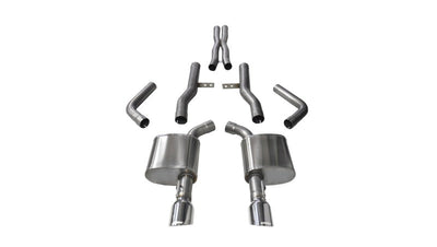 Corsa Performance 15-16 Dodge Charger SRT/Scat Pack/R/T 6.4L Polished Xtreme Cat-Back