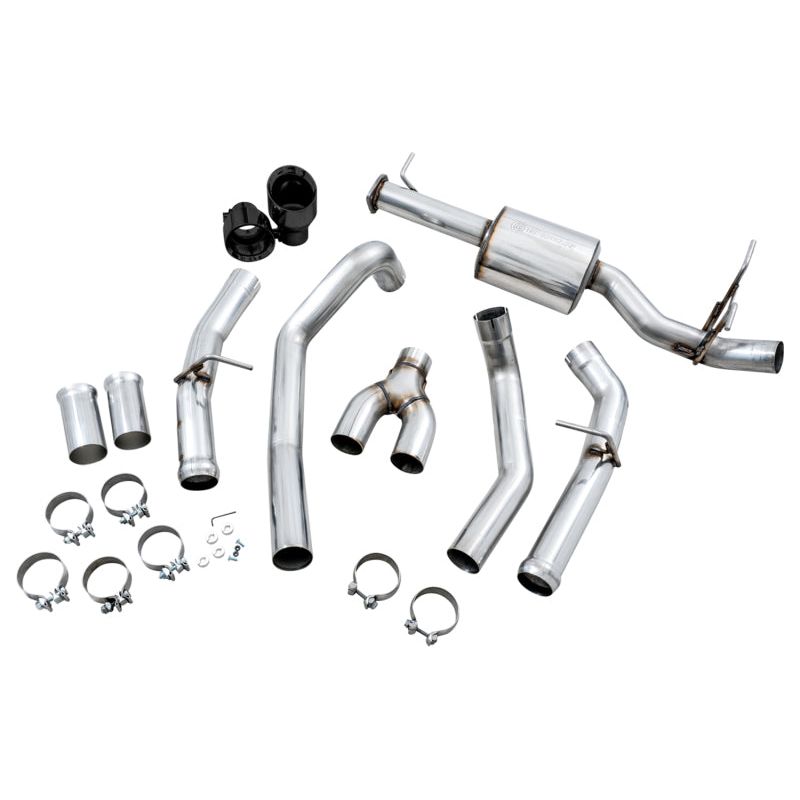AWE Tuning 19-21 RAM 1500 5.7L (w/Cutouts) 0FG Dual Rear Exit Cat-Back Exhaust - Diamond Black Tips