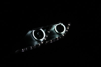 Anzo 2011-2013 Kia Optima Projector Headlights w/ Halo Black (CCFL)