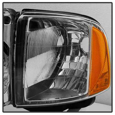 SPYDER Xtune Dodge Ram Sport Model Only 1999-2002 OEM Headlights Chrome HD-JH-DR99-SP-C 9032165