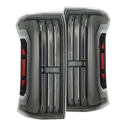 AlphaRex 24+ Toyota Tacoma NOVA-Series Prismatic LED Tail Lights Black