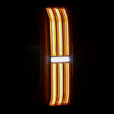 AlphaRex 24+ Toyota Tacoma NOVA-Series Prismatic LED Tail Lights Black-Red