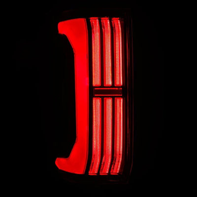 AlphaRex 24+ Toyota Tacoma NOVA-Series Prismatic LED Tail Lights Black-Red