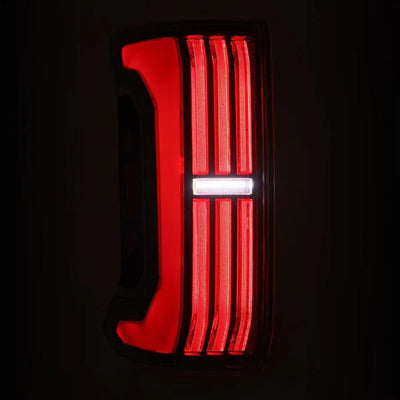 AlphaRex 24+ Toyota Tacoma NOVA-Series Prismatic LED Tail Lights Black-Red
