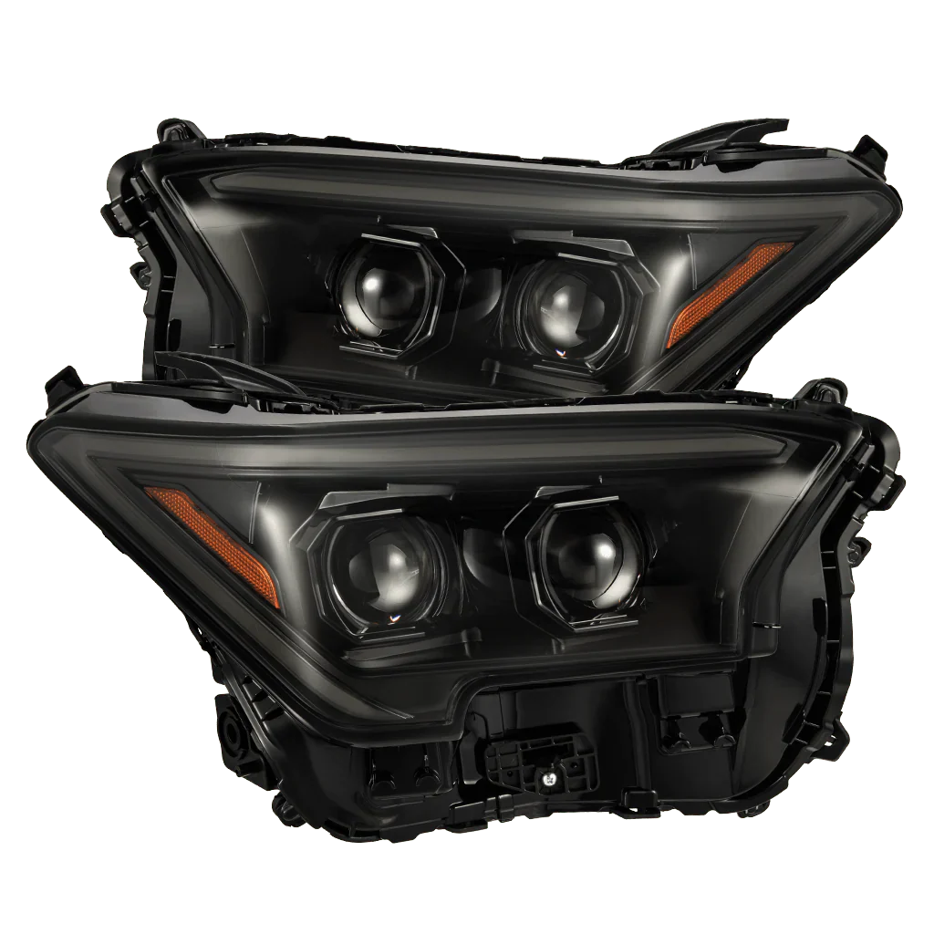 AlphaRex 24-25 Toyota Tacoma / 25-up 4Runner LUXX-Series LED Projector Headlights Alpha-Black