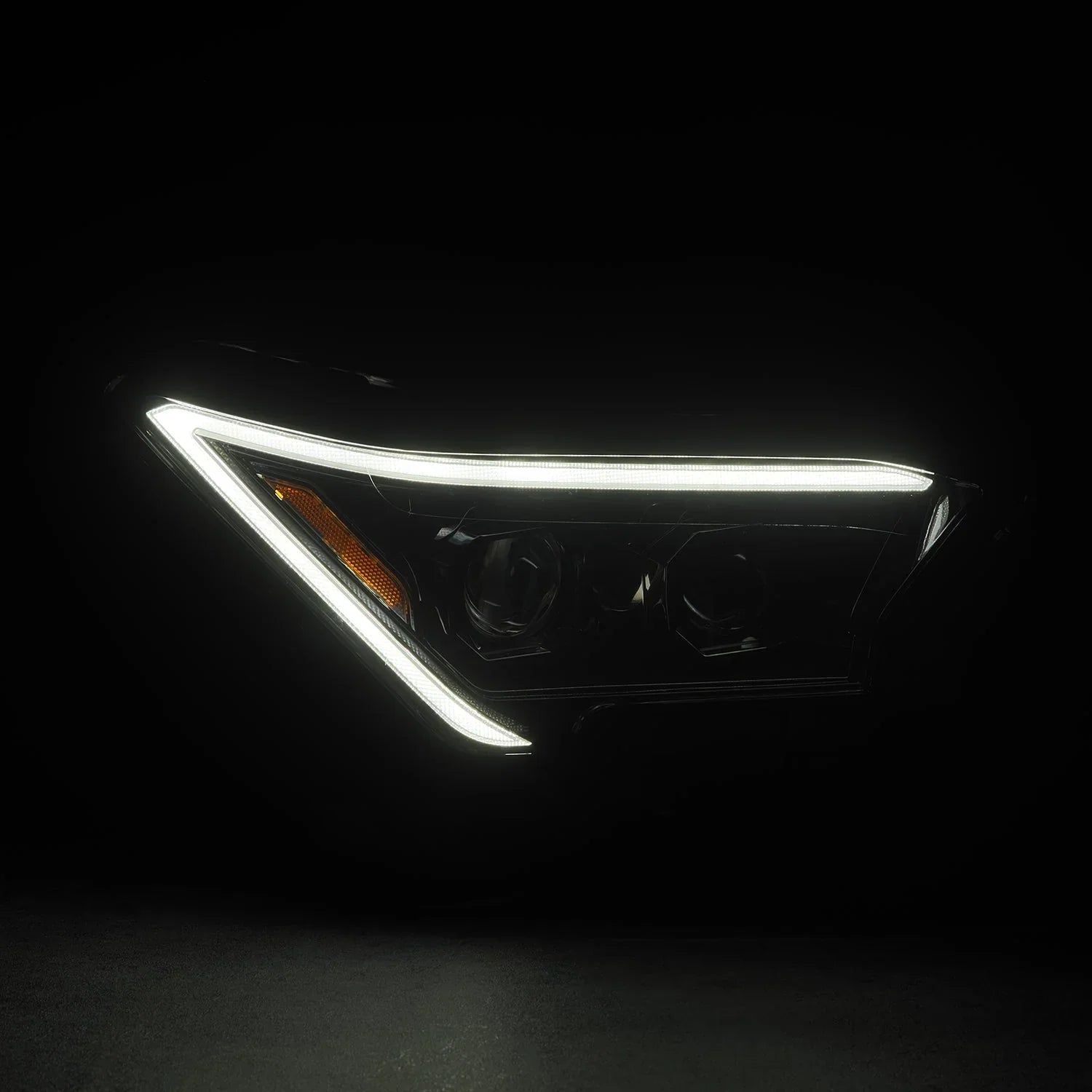 AlphaRex 24-25 Toyota Tacoma / 25-up 4Runner LUXX-Series LED Projector Headlights Alpha-Black