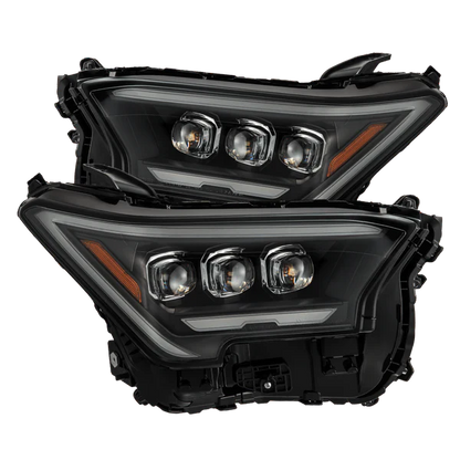AlphaRex 24-25 Toyota Tacoma / 25-up 4Runner NOVA-Series LED Projector Headlights Black
