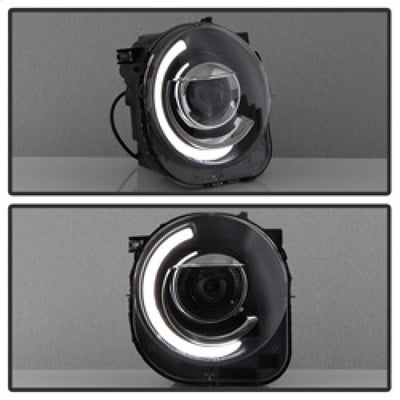 SPYDER xTune 15-17 Jeep Renegade Light Bar DRL Projector Headlights -Black (PRO-JH-JREN-LBDRL-BK) 9039720