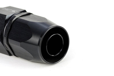 HPS Performance Products Compression Double Swivel Hose End to AN Female, Aluminum, Black