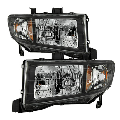 SPYDER Xtune Honda Ridgeline 06-13 Crystal Headlights Black HD-JH-HRID06-AM-BK 9025495