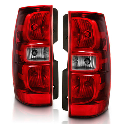 ANZO 2007-2014 Chevy Tahoe Taillight Red/Clear Lens (OE Replacement) 311304