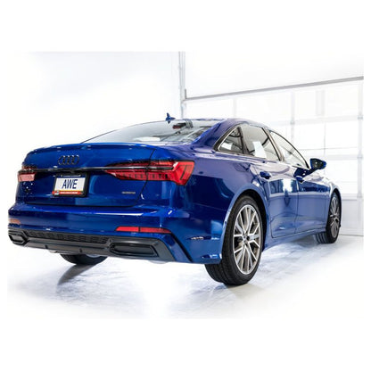 AWE Audi 2019-2023 C8 A6/A7 3.0T Touring Edition Cat-back Exhaust- Turn Downs