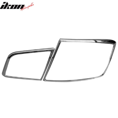 2011-2013 BMW F10 5 Series Chrome 4PC Rear Tail Lights Bezel Cover ABS