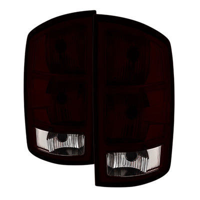 SPYDER Xtune Dodge Ram 1500 02-06 / Ram 2500 3500 03-06 OEM Style Tail Lights Red Smoked ALT-JH-DR02-OE-RSM 9033551