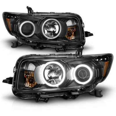 Anzo 2008-2010 Scion Xb Projector Headlights w/ Halo Black