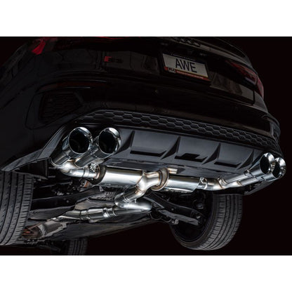AWE 22-24 Audi 8Y S3 Touring Edition Exhaust - Chrome Silver Tips