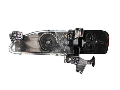 Anzo 1998-2000 Toyota Corolla Crystal Headlights Black