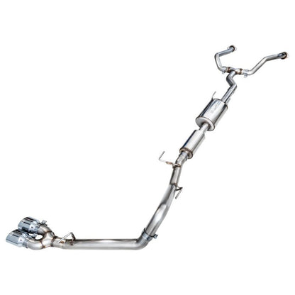 AWE 0FG Exhaust for 3rd Gen Toyota Tundra - Dual Chrome Silver Tips