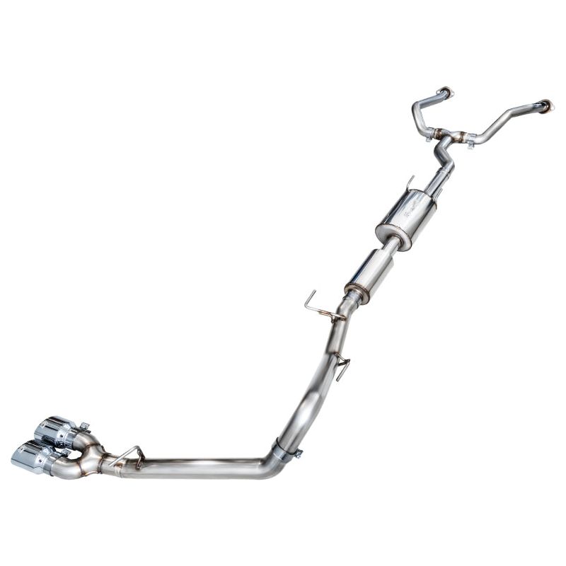 AWE 0FG Exhaust for 3rd Gen Toyota Tundra - Dual Chrome Silver Tips