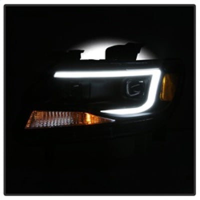 SPYDER xTune Chevy Colorado 15-17 Halogen Only Projector Headlights - DRL - Black PRO-JH-CCO04-LBDRL-BK 9039287