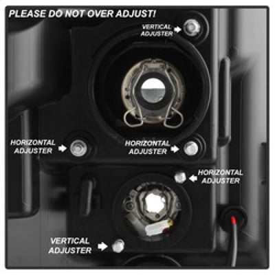 Spyder Ford F-250/F-350/F450 Super Duty 11-16 V2 Projector Headlights - Black (PRO-YD-FS11V2-LB-BK) 5084460