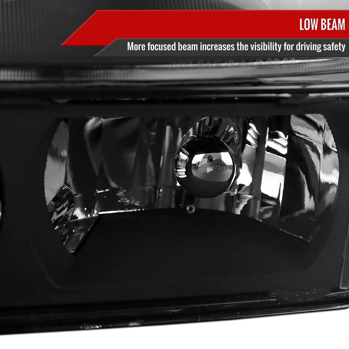 Spec-D 02-06 Avalanche 1500 2500 Headlights Bumper Lights Black