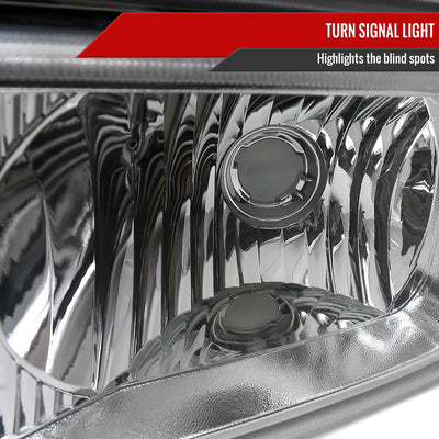 Spec-D 02-06 Silverado/Avalanche Headlights w/ Bumper Lights Chrome.