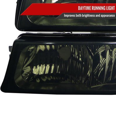 Spec-D 02-06 Avalanche/03-07 Silverado OEM Style Bumper Lights Smoked