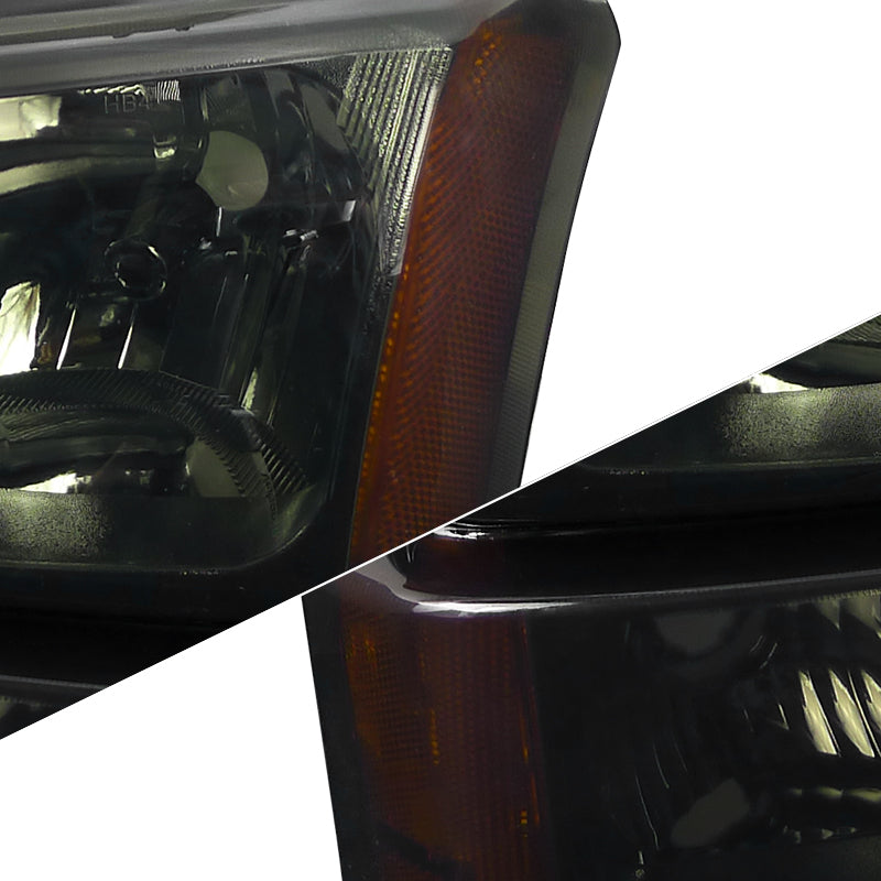 Spec-D 02-06 Avalanche/03-07 Silverado OEM Style Bumper Lights Smoked