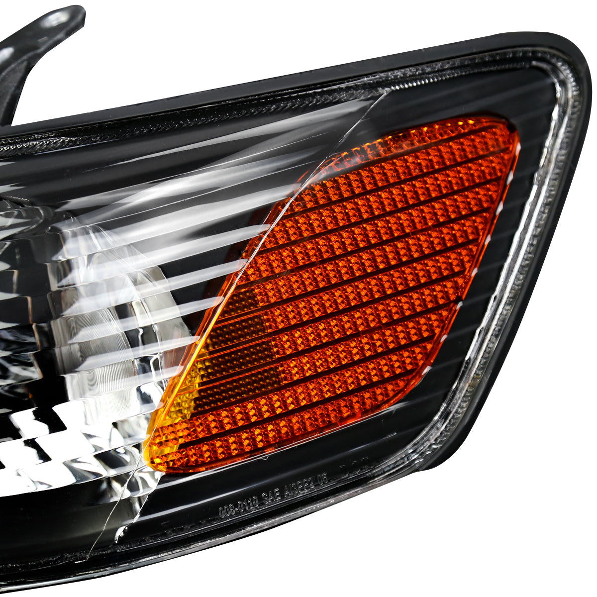 Spec-D 00-01 Camry Headlights OEM Style with Amber Reflectors Black