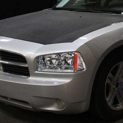 Spec-D 06-10 Dodge Charger Headlights OEM Style Corner Lights Chrome
