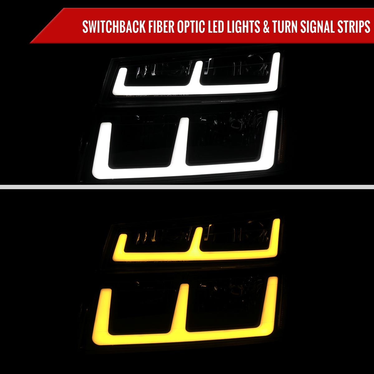 Spec-D 04-12 Colorado GMC Canyon Headlights Black/Amber Corner