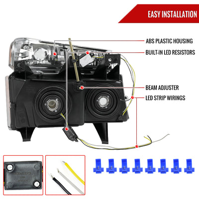 Spec-D 04-12 Colorado GMC Canyon Headlights Black/Smoked