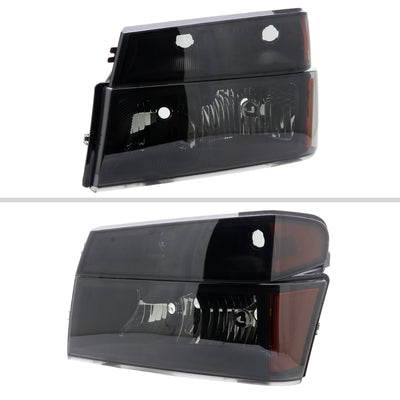 Spec-D 04-12 Colorado/GMC Canyon OE Headlights/Corner Lights Smoked