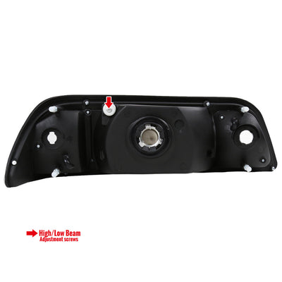 Spec-D 87-93 Ford Mustang Headlights Crystal Chrome/Clear