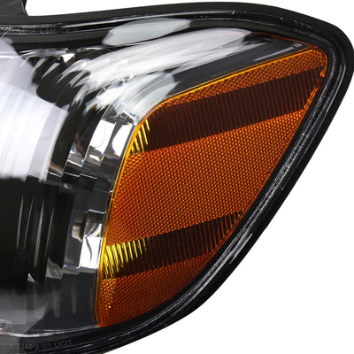 Spec-D 05-06 Tundra/05-07 Sequoia Headlights OEM style Black/Amber