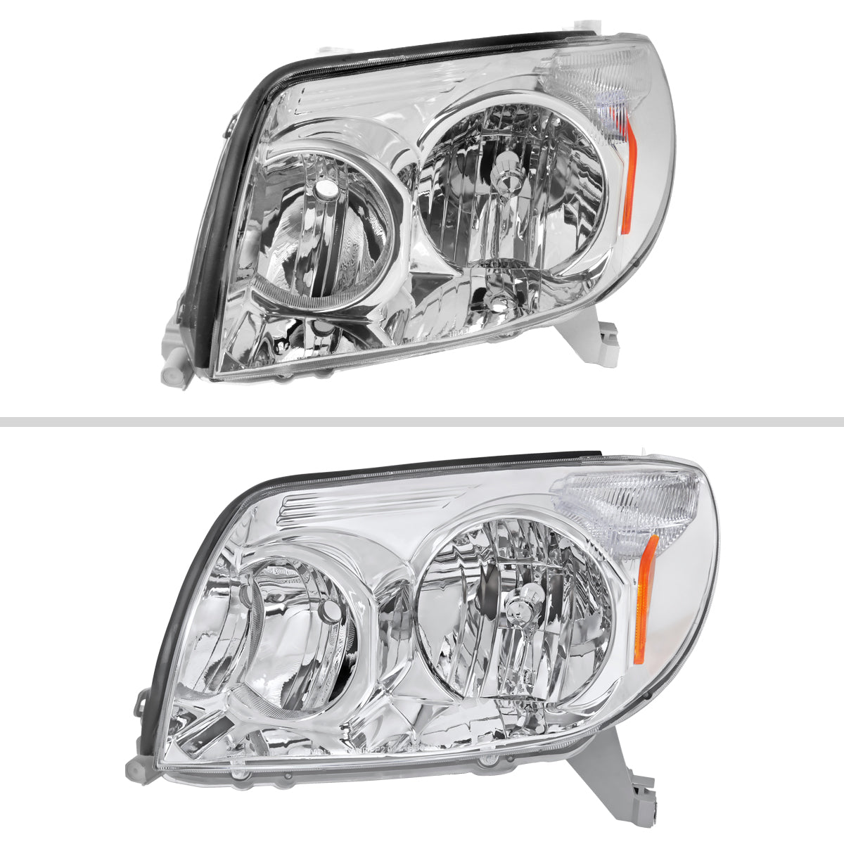 Spec-D 03-05 Toyota 4Runner Headlights Dual Halo Projector Chrome.