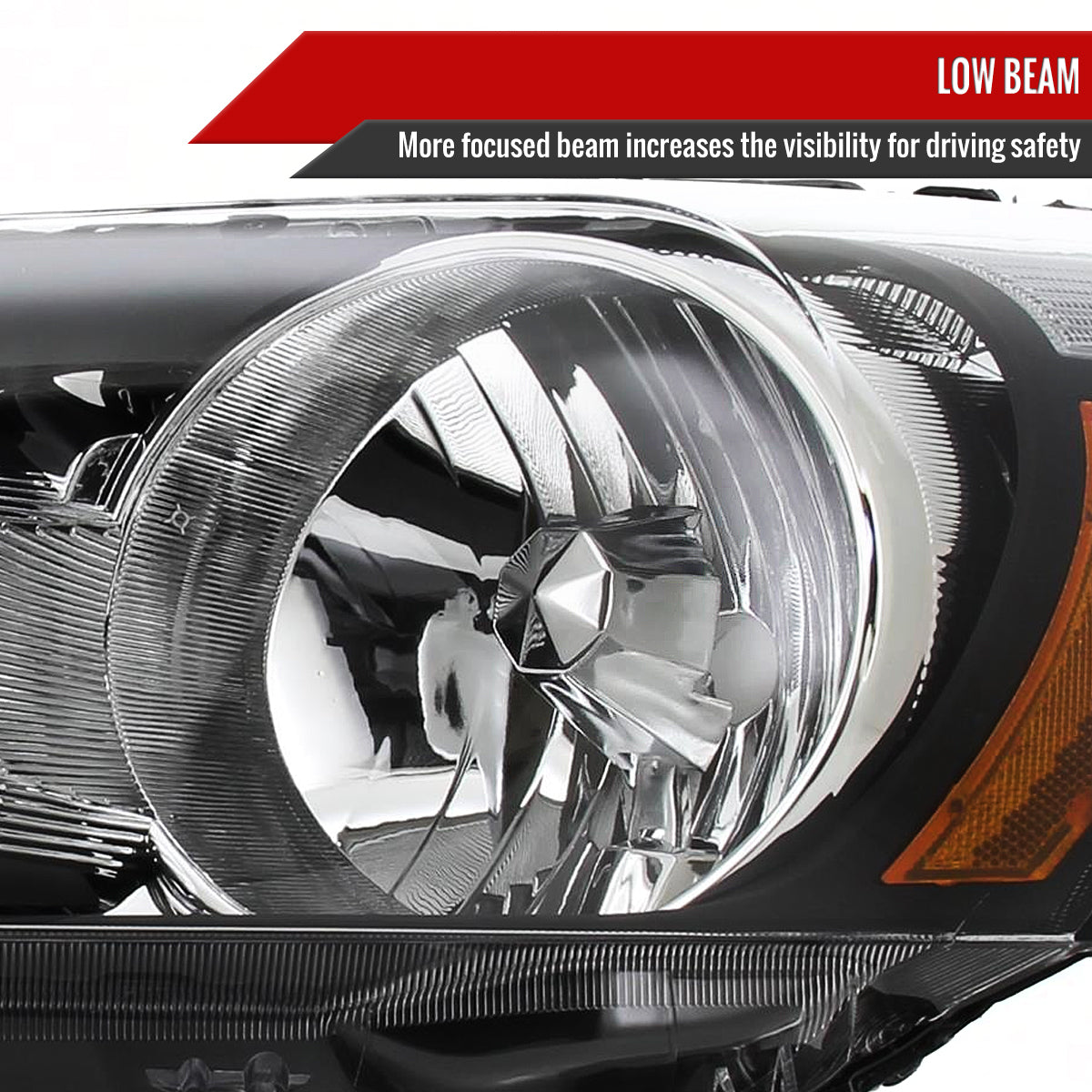 Spec-D 08-12 Honda Accord Sedan Headlights OEM Style Crystal Black