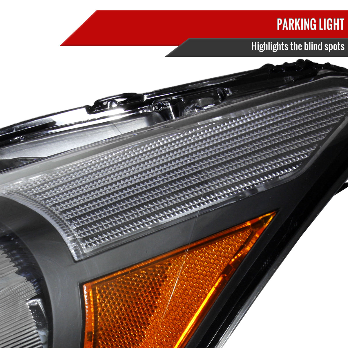 Spec-D 08-12 Honda Accord Sedan Headlights OEM Style Crystal Black