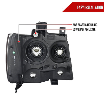 Spec-D 07-14 Avalanche/Tahoe/Suburban OE Style Smoked Headlights