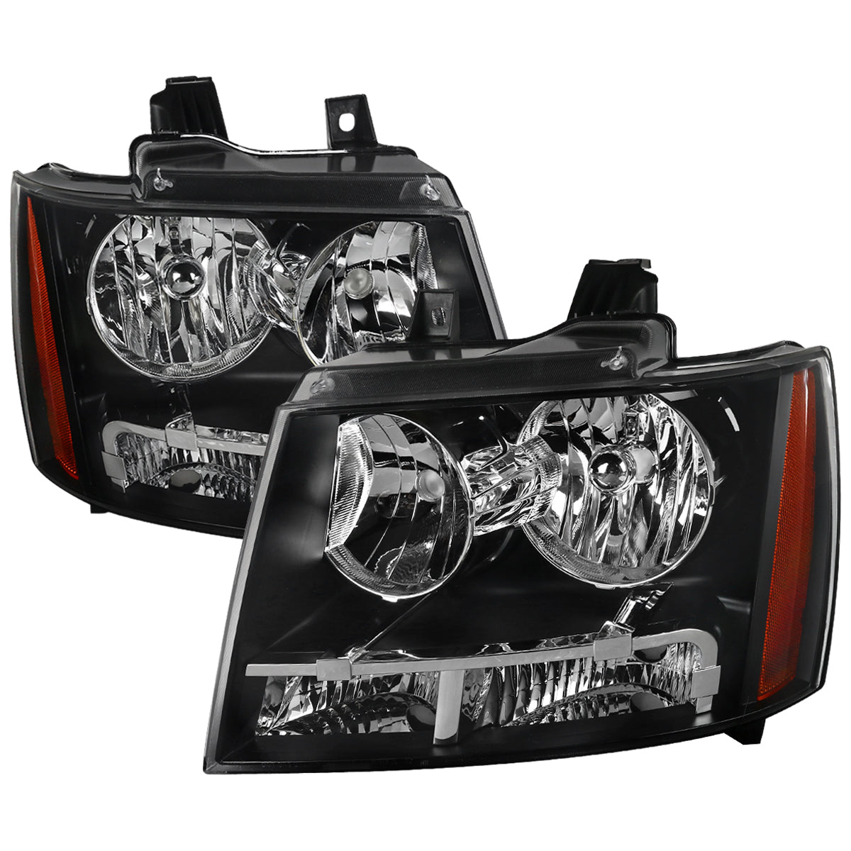Spec-D 07-14 GMC Sierra Avalanche Headlights OEM Style Black