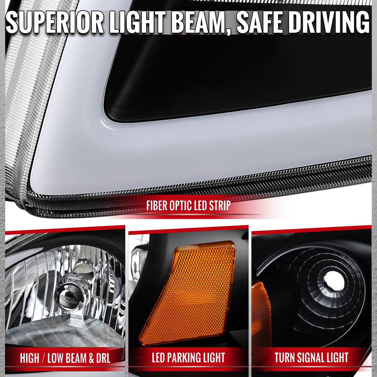 Spec-D 05-10 Cobalt Pontiac G5/Pursuit Projector Headlights Black