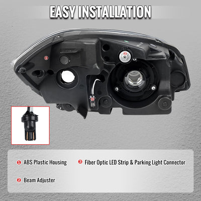 Spec-D 05-10 Cobalt Pontiac G5/Pursuit Projector Headlights Black
