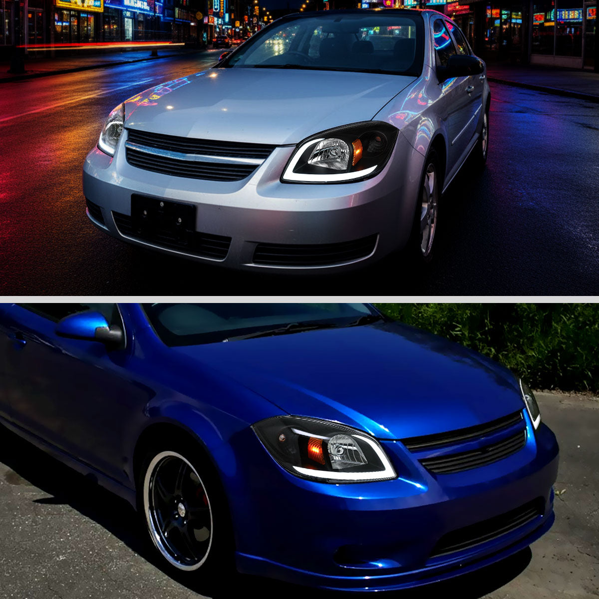 Spec-D 05-10 Cobalt Pontiac G5/Pursuit Projector Headlights Black