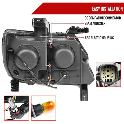 Spec-D 15-22 Chevy Colorado Headlights OEM Style Black/Smoked Lens