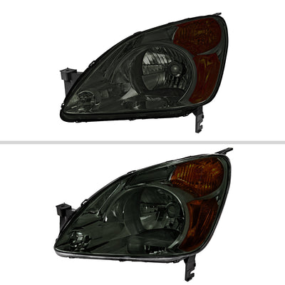 Spec-D 02-04 Honda CR-V Headlights OEM Style Chrome/Smoked