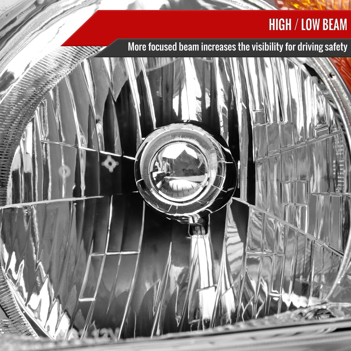 Spec-D 07-11 Honda CR-V OEM Style Headlights Chrome/Clear