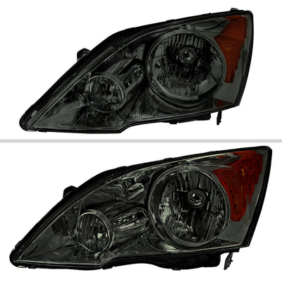Spec-D 07-11 Honda CR-V OE Style Chrome w/ Smoked Lens Headlights