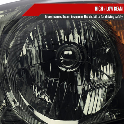Spec-D 07-11 Honda CR-V OE Style Chrome w/ Smoked Lens Headlights