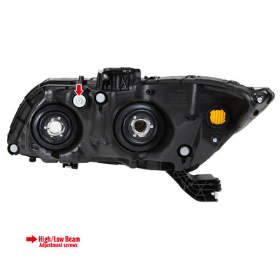 Spec-D 12-15 Honda Civic Passenger Headlight Black Replacement